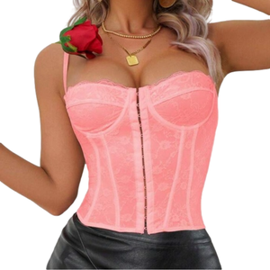 SHEIN Women's Solid Lace Up Corset Belt With Shoulder Strap - Size Medium